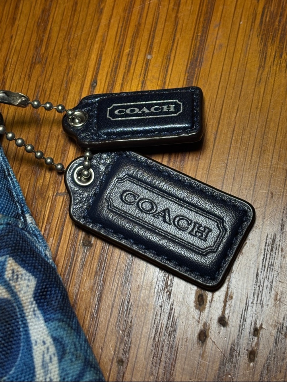 Coach Blue Graffiti Op Art Canvas Crossbody Shoulder Bag Adjustable Strap - Picture 3 of 8